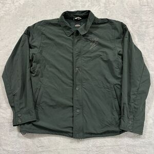 Nike SB Jacket Mens XL Coaches Windbreaker‎ Green Reflective Logo Skateboarding